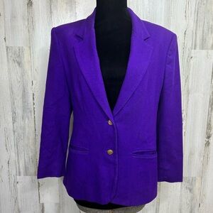 Brookside Vintage 80’s? Purple Wool Blazer